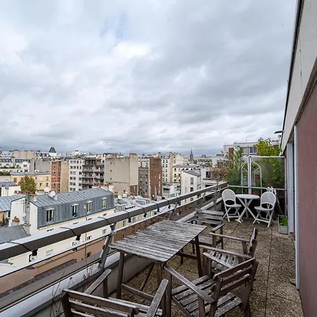 Studio Design With Terrace Close To Bastille * Párizs